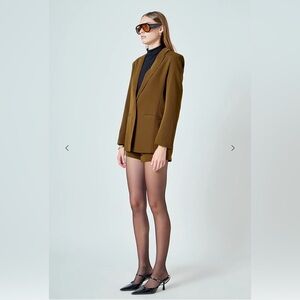 Endless Rose Brown Women's Blazer